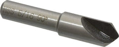 Interstate - 5/16" Head Diam, 1/4" Shank Diam, 1 Flute 90° High Speed Steel Countersink - Benchmark Tooling