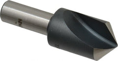 Interstate - 7/8" Head Diam, 1/2" Shank Diam, 1 Flute 100° High Speed Steel Countersink - Benchmark Tooling