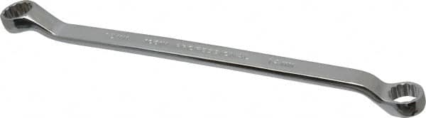 Proto - 14mm x 15mm 12 Point Offset Box Wrench - Double End, 9-11/16" OAL, Steel, Polished Finish, 7.5° Offset - Benchmark Tooling