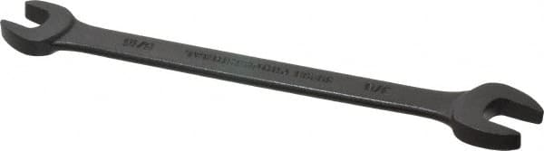 Proto - 5/16" x 3/8" Standard Open End Wrench - 5-1/4" OAL, Double End, Black Finish, 15° Head Angle - Benchmark Tooling