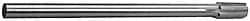 Made in USA - 27/32" Diam, 5/8" Max Diam Straight Shank, 1-3/8" Flute Length, Machine Expansion Reamer - Straight Flute, 9-1/2" OAL, Right Hand Cut, 8 Flutes, High Speed Steel, Bright Finish - Benchmark Tooling
