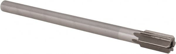 Interstate - 23/32" Diam, 0.5605 to 0.5625" Max Diam Straight Shank, 1-1/4" Flute Length, Machine Expansion Reamer - Straight Flute, 9" OAL, Right Hand Cut, 6 Flutes, High Speed Steel, Bright Finish - Benchmark Tooling
