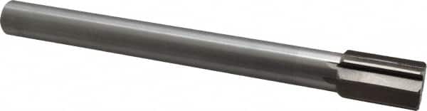 Interstate - 1-1/4" Diam, 0.998 to 1" Max Diam Straight Shank, 1-7/8" Flute Length, Machine Expansion Reamer - Straight Flute, 11-1/2" OAL, Right Hand Cut, 8 Flutes, High Speed Steel, Bright Finish - Benchmark Tooling