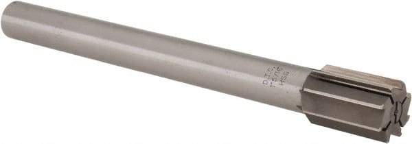 Interstate - 1-5/16" Diam, 0.998 to 1" Max Diam Straight Shank, 1-7/8" Flute Length, Machine Expansion Reamer - Straight Flute, 11-1/2" OAL, Right Hand Cut, 8 Flutes, High Speed Steel, Bright Finish - Benchmark Tooling