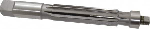 Value Collection - 1-1/2" Reamer Diam, 0.012 Max Expansion, Straight Shank, 5-1/2" Flute Length, Hand Expansion Reamer - Straight Flute, 12" OAL, Right Hand Cut, 10 Flutes, High Speed Steel - Benchmark Tooling