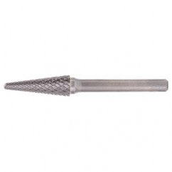 SL-3 Double Cut Solid Carbide Bur-Cone Radius Shape - Benchmark Tooling