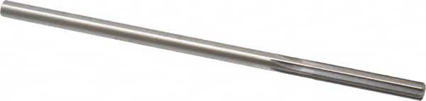 Made in USA - 1/4" High Speed Steel 6 Flute Chucking Reamer - Straight Flute, 0.2405" Straight Shank, 1-1/2" Flute Length, 6" OAL - Benchmark Tooling