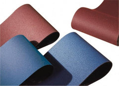 Norton - 36" Wide x 75" OAL, 36 Grit, Zirconia Alumina Abrasive Belt - Zirconia Alumina, Very Coarse, Coated, Y Weighted Cloth Backing, Wet/Dry, Series R824 - Benchmark Tooling