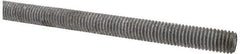 Made in USA - 1/2-13 UNC (Coarse), 6' Long, Low Carbon Steel Threaded Rod - Hot-Dipped Galvanized Finish, Right Hand Thread - Benchmark Tooling