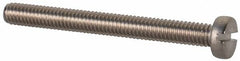 Value Collection - M2.5x0.45 Metric Coarse, 25mm Length Under Head Slotted Drive Machine Screw - Fillister Head, Grade 18-8 & A2 Stainless Steel, Uncoated, Without Washer - Benchmark Tooling
