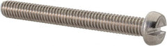 Value Collection - M4x0.70 Metric Coarse, 35mm Length Under Head Slotted Drive Machine Screw - Fillister Head, Grade 18-8 & A2 Stainless Steel, Uncoated, Without Washer - Benchmark Tooling