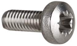 Value Collection - M3x0.50 Metric Coarse, 8mm Length Under Head Pozidriv Drive Machine Screw - Pan Head, Grade 18-8 & A2 Stainless Steel, Uncoated, Without Washer - Benchmark Tooling
