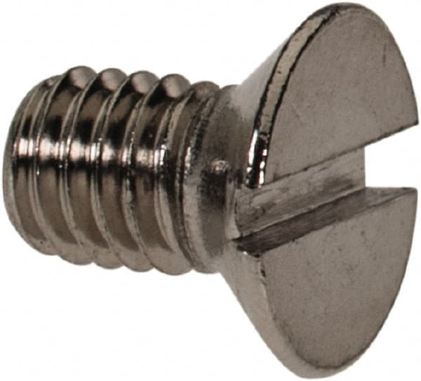 Value Collection - M3x0.50 Metric Coarse, 5mm OAL Slotted Drive Machine Screw - Flat Head, Grade 316 & A4 Stainless Steel, Uncoated, Without Washer - Benchmark Tooling