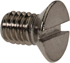 Value Collection - M3x0.50 Metric Coarse, 5mm OAL Slotted Drive Machine Screw - Flat Head, Grade 316 & A4 Stainless Steel, Uncoated, Without Washer - Benchmark Tooling