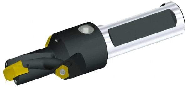 Kennametal - 31.75 to 32mm Diam, 8xD, 254mm Max Depth, 1-1/4" Shank Diam, 285.91mm Flute, 384.18mm OAL, Replaceable Tip Drill - KSEM1250 Insert, 8 Seat Size, Series KSEM - Benchmark Tooling