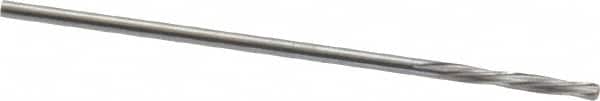 Magafor - #60 Solid Carbide 4 Flute Chucking Reamer - Spiral Flute, 0.0402" Straight Shank, 9/32" Flute Length, 1-5/16" OAL - Benchmark Tooling