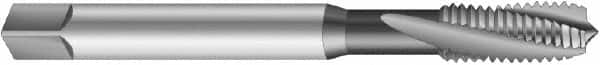 Emuge - 5/8-18 UNF 3 Flute 2BX Modified Bottoming Spiral Flute Tap - Cobalt, Oxide Finish, 3.937" OAL, Right Hand Flute, Right Hand Thread, Series Rekord D-Ti - Benchmark Tooling