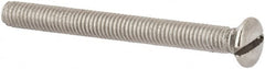 Value Collection - M3x0.50 Metric Coarse, 30mm OAL Slotted Drive Machine Screw - Oval Head, Grade 316 & A4 Stainless Steel, Uncoated, Without Washer - Benchmark Tooling