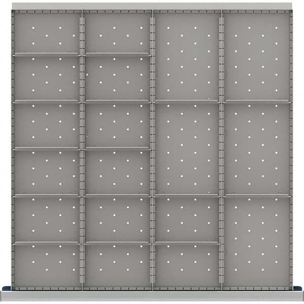 LISTA - 19-Compartment Drawer Divider Layout for 3.15" High Drawers - Benchmark Tooling