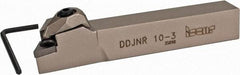 Iscar - DDJN, Right Hand Cut, 93° Lead Angle, 5/8" Shank Height x 5/8" Shank Width, Negative Rake Indexable Turning Toolholder - 4" OAL, DN..33. Insert Compatibility, Series Isoturn - Benchmark Tooling