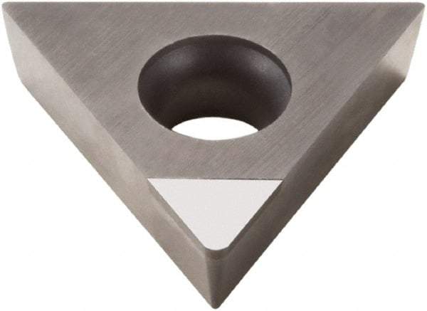 Seco - TCMW32.51 L1 Grade PCD20 Polycrystalline Diamond (PCD) Turning Insert - 60° Triangle, 3/8" Inscr Circle, 5/32" Thick, 1/64" Corner Radius - Benchmark Tooling