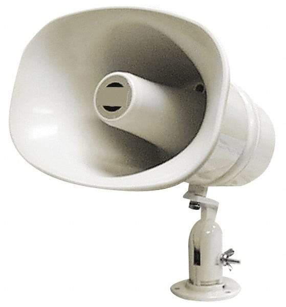Speco - 30 Max Watt, 11 Inch Diameter, Oval Plastic Standard Horn and Speaker - Weather and Waterproof, 10-1/4 Inch Deep, Includes 25, 70 Volt Transformer - Benchmark Tooling