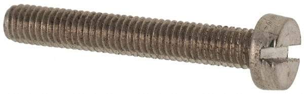 Value Collection - M3x0.50 Metric Coarse, 20mm Length Under Head Slotted Drive Machine Screw - Fillister Head, Grade 316 & A4 Stainless Steel, Uncoated, Without Washer - Benchmark Tooling