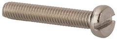 Value Collection - M4x0.70 Metric Coarse, 25mm Length Under Head Slotted Drive Machine Screw - Fillister Head, Grade 316 & A4 Stainless Steel, Uncoated, Without Washer - Benchmark Tooling