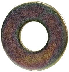 Made in USA - 3/4" Screw, Grade 8 Alloy Steel USS Flat Washer - 0.805" ID x 2.03" OD, 0.177" Thick, Zinc Yellow Dichromate Finish - Benchmark Tooling