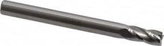 RobbJack - 3/16", 3/8" LOC, 3/16" Shank Diam, 2" OAL, 4 Flute, Solid Carbide Square End Mill - Single End, Uncoated, Spiral Flute, 30° Helix, Centercutting, Right Hand Cut, Right Hand Flute, Series TS-401 - Benchmark Tooling