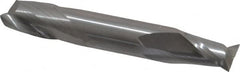 OSG - 3/8", 1/2" LOC, 3/8" Shank Diam, 2-1/2" OAL, 2 Flute, Solid Carbide Square End Mill - Double End, Uncoated, Spiral Flute, 30° Helix, Centercutting, Right Hand Cut, Right Hand Flute, Series 422 - Benchmark Tooling
