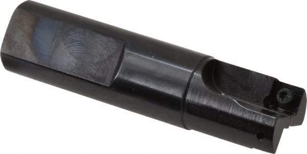 Cutting Tool Technologies - 3/4" Cut Diam, 0.28" Max Depth of Cut, 3/4" Shank Diam, 3.03" OAL, Indexable Square Shoulder End Mill - SPEH 2.522 Inserts, Weldon Shank, 90° Lead Angle - Benchmark Tooling