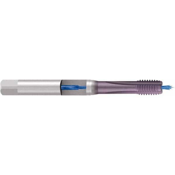 Emuge - 3/8-16 UNC 3-Flute TiCN Finish Cobalt Straight Flute Machine Tap - Benchmark Tooling