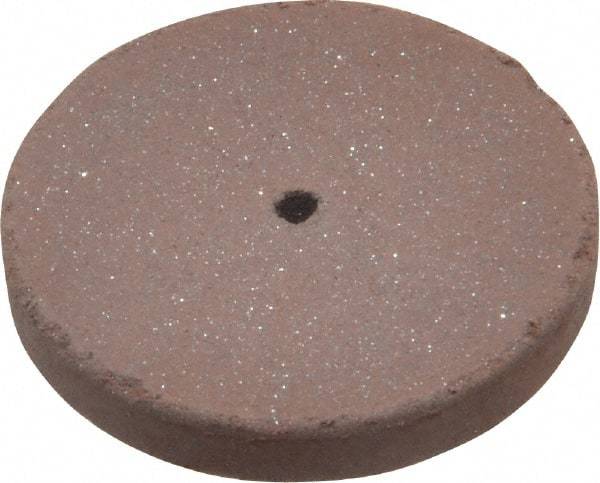 Cratex - 1" Diam x 1/16" Hole x 1/8" Thick, Surface Grinding Wheel - Silicon Carbide, Fine Grade, 25,000 Max RPM, Rubber Bond, No Recess - Benchmark Tooling