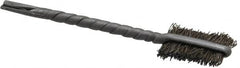 Osborn - 3/8" Diam Flat Steel Tube Brush - 0.008" Filament Diam, 9/16" Brush Length, 2-1/8" OAL, 3/32" Diam Shank - Benchmark Tooling