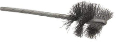 Osborn - 1" Diam Helical Steel Tube Brush - 0.008" Filament Diam, 1" Brush Length, 3-1/2" OAL, 1/8" Diam Shank - Benchmark Tooling
