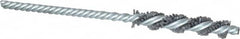 Osborn - 3/8" Diam Helical Nylon Tube Brush - 2" Brush Length, 5" OAL, 0.187" Diam Shank - Benchmark Tooling
