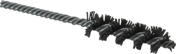 Osborn - 3/4" Diam Helical Nylon Tube Brush - 2-1/2" Brush Length, 5" OAL, 0.168" Diam Shank - Benchmark Tooling