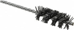 Osborn - 1" Diam Helical Nylon Tube Brush - 2-1/2" Brush Length, 5-1/2" OAL, 1/4" Diam Shank - Benchmark Tooling