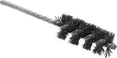 Osborn - 1" Diam Helical Nylon Tube Brush - 2-1/2" Brush Length, 5-1/2" OAL, 0.208" Diam Shank - Benchmark Tooling
