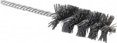 Osborn - 1-1/4" Diam Helical Nylon Tube Brush - 2-1/2" Brush Length, 5-1/2" OAL, 1/4" Diam Shank - Benchmark Tooling