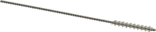Osborn - 0.075" Diam Helical Nylon Tube Brush - 3/4" Brush Length, 4" OAL, 0.031" Diam Shank - Benchmark Tooling