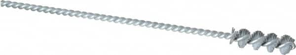 Osborn - 0.325" Diam Helical Nylon Tube Brush - 1" Brush Length, 5" OAL, 0.119" Diam Shank - Benchmark Tooling