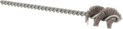 Osborn - 0.64" Diam Helical Nylon Tube Brush - 1" Brush Length, 5" OAL, 0.169" Diam Shank - Benchmark Tooling