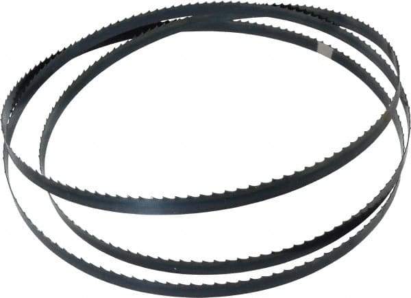 Starrett - 4 TPI, 7' 9" Long x 1/2" Wide x 0.025" Thick, Welded Band Saw Blade - Carbon Steel, Toothed Edge, Flexible Back, Contour Cutting - Benchmark Tooling