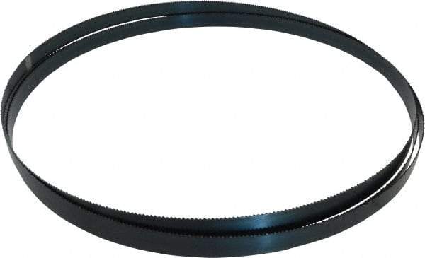 Starrett - 10 TPI, 11' 6" Long x 3/4" Wide x 0.032" Thick, Welded Band Saw Blade - Carbon Steel, Toothed Edge, Raker Tooth Set, Flexible Back, Contour Cutting - Benchmark Tooling
