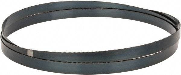 Starrett - 10 TPI, 12' 6" Long x 1" Wide x 0.035" Thick, Welded Band Saw Blade - Carbon Steel, Toothed Edge, Raker Tooth Set, Flexible Back, Contour Cutting - Benchmark Tooling