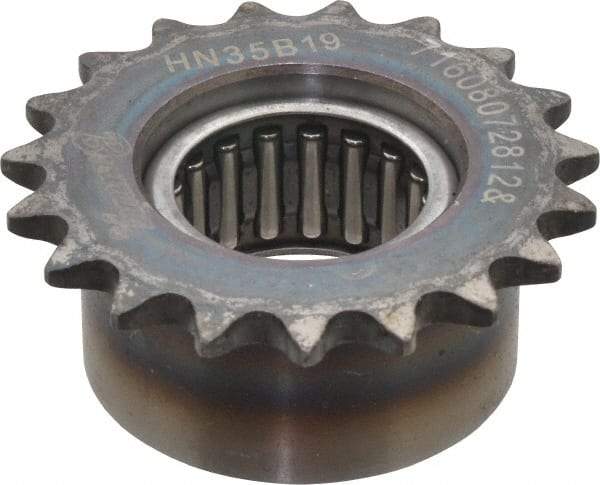 Browning - 2.47" Outside Diam, Steel, Chain Idler Sprocket - Chain Size 35 - Benchmark Tooling