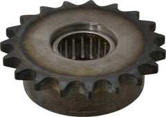 Browning - 3.28" Outside Diam, Steel, Chain Idler Sprocket - Chain Size 40 - Benchmark Tooling