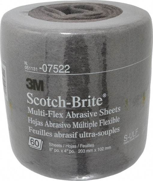3M - 20' Long Nonwoven Roll - Very Fine Grade, Gray, Silicon Carbide - Benchmark Tooling